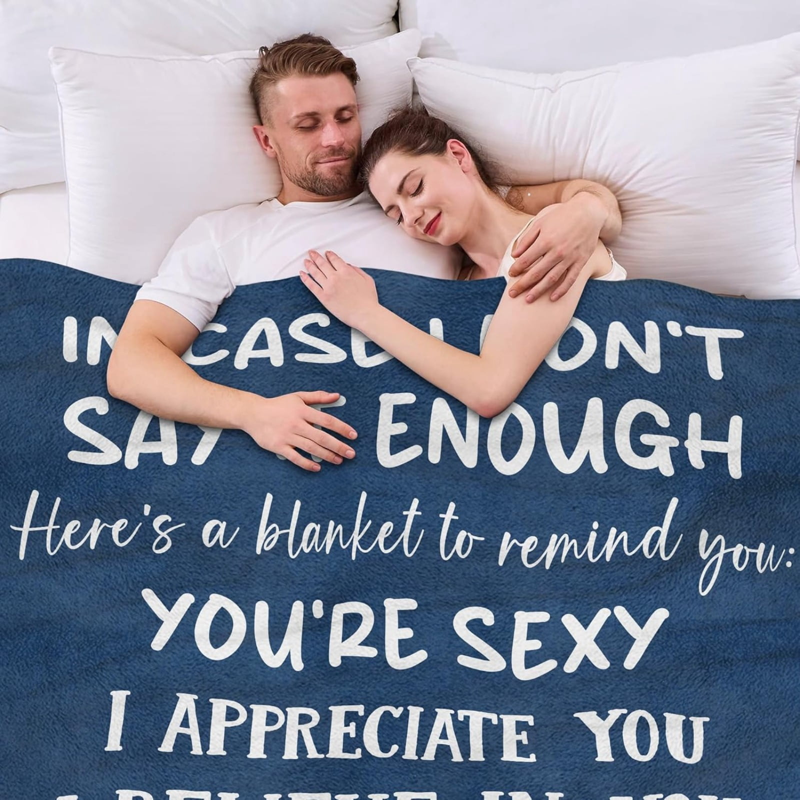 50x60in Anniversary Wedding Gifts for Women - I Love You More Soft Fleece Throw Blanket - Birthday Gifts for Girlfriend Boyfriend Him Her, Wife Husband Gift Ideas, Couple Blanket