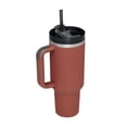 thumbnail image 4 of Vaso Con Asa Con Tapa Y Pajita Vaso Coche Vaso Para Agua Café Carmín Sunnimix vaso con asa, 4 of 8