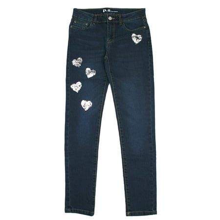 Reversible Flip Sequin Denim Jegging (Little Girls & Big Girls)