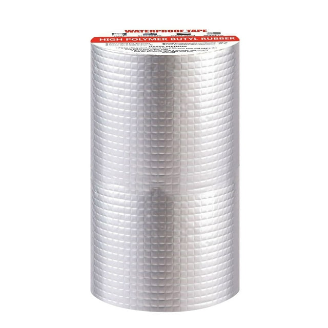Ruban Auto-Scellant en Aluminium Butyle pour Fuite de Toit Rebord de Fenêtre Fissures de Tuyau Forte Adhérence Durable