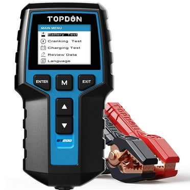 Car Battery Tester Topdon BT200 12V 24V100-2000CCA Automotive Alternator Tester Charging Cranking System
