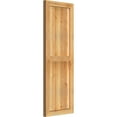 thumbnail image 2 of 16 1/8"W X 45"H Timbercraft Three 5 3/8" Boards Framed Board-N-Batten Shutters, Rough Sawn Western Red Cedar (Per Pair), 2 of 13