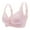 Pink, variant on Women's Seamless Nursing Bra with Lace Detail Front Double Opening Clasp for Pregnancy Postpartum Comfort Support
