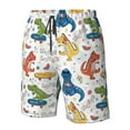 thumbnail image 4 of Rocae Dinosaur for Men's Beach Shorts Casual Elastic Waist Drawstring Summer Beach Shorts,S-3XL-Medium, 4 of 6