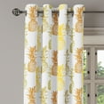 thumbnail image 3 of Ambesonne Tropical Grommet Curtain, Sketched Stamp Minimal, 50" x 54", Olive Green Cinnamon, 3 of 6