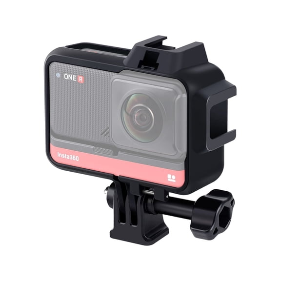 Plastic Frame Mount Protective Case Cage with Tripod Base Adapter & Long Screw & Cold Shoe Base