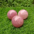 thumbnail image 2 of Venta al por mayor, esfera de cuarzo rosa curativa Natural, esfera de piedra de cristal mágica, esfera de cuarzo rosa, tema de bola amor, 2 of 3