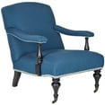 thumbnail image 5 of SAFAVIEH Coral Transitional Linen Arm Chair, Steel Blue, 5 of 5