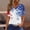 Multicolor, variant on Cavosen Patriotic Clothes for Women Red White and Blue 3/4 Sleeve V Neck T Shirts American Flag Graphic Shirts Lady XL Patriotic Casual Shirts Independence Day Tunic Tees Patriotic Clothes