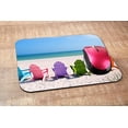 thumbnail image 5 of Beach Gaming Mousepad Summer Beach Colorful Chairs Design NonSlip Rubber Base Perfect for Computer Desk & Laptop Office Bring the Beach Vibes to Your Workspace 9.5x7.9 Inch, 5 of 5