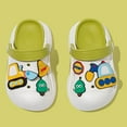 thumbnail image 2 of LIIPEE Girls Boys Sandals Summer Cute Cartoon Closed Toe Non-Slip Soft Sole Slip On Water Shoes Infant Leisure Daily Wear Sandal,Green,12-15 Months, 2 of 3