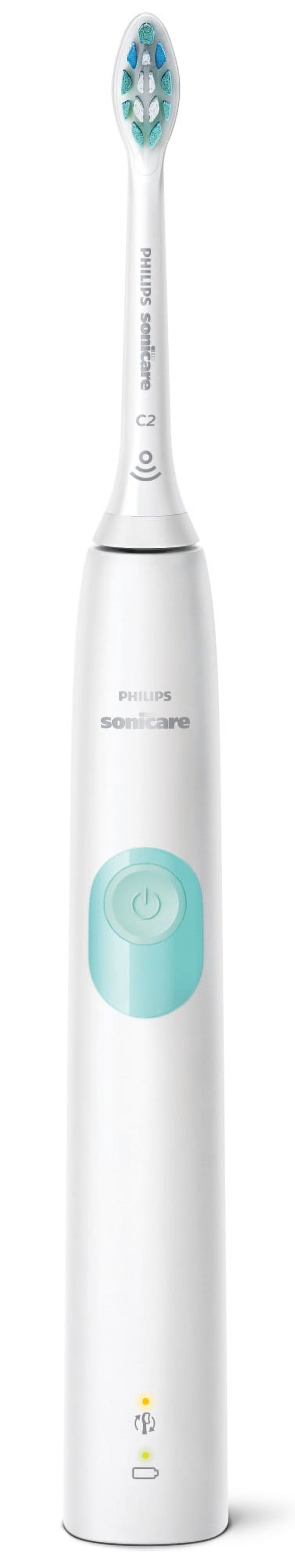 Philips Sonicare ProtectiveClean 4100 Plaque Control, Rechargeable Electric Toothbrush with Pressure Sensor, White Mint HX6817/01 - image 10 of 14