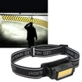 thumbnail image 1 of LED Headlamp Flashlight, Battery Powered ABS COB LED Headlamp  For Camping, 1 of 8