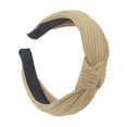 thumbnail image 2 of GILIGEGE Knotted Headbands for Women Wide Turban Headband Yoga Exercise Ribbing Hair Hoop Hair Bands Accessories Women Fashion Headband Hairband Bow Knot Tie Headwrap Hair Hoop Khaki One Size, 2 of 2