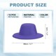 thumbnail image 2 of Uxcell Sombreros Formales Mini de 3.1 Pulgadas, 12 Pcs Sombreros Miniatura para Manualidades Accesorios para el Cabello Decorar Muñecas Muñecos de Nieve, Púrpura, 2 of 5