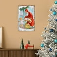thumbnail image 5 of 12x8 Inch Vintage American Santa Claus Tin Wall Art for Christmas - Unframed Retro Metal Decor Perfect for Enhancing Holiday Atmosphere in Living Rooms or Offices, 5 of 6