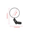 thumbnail image 4 of Vonky Bike Rearview Mirror Handlebar Mounted Folding Adjustable Convex bike handlebar mirror Mirror Bicycle Accessory, 4 of 9
