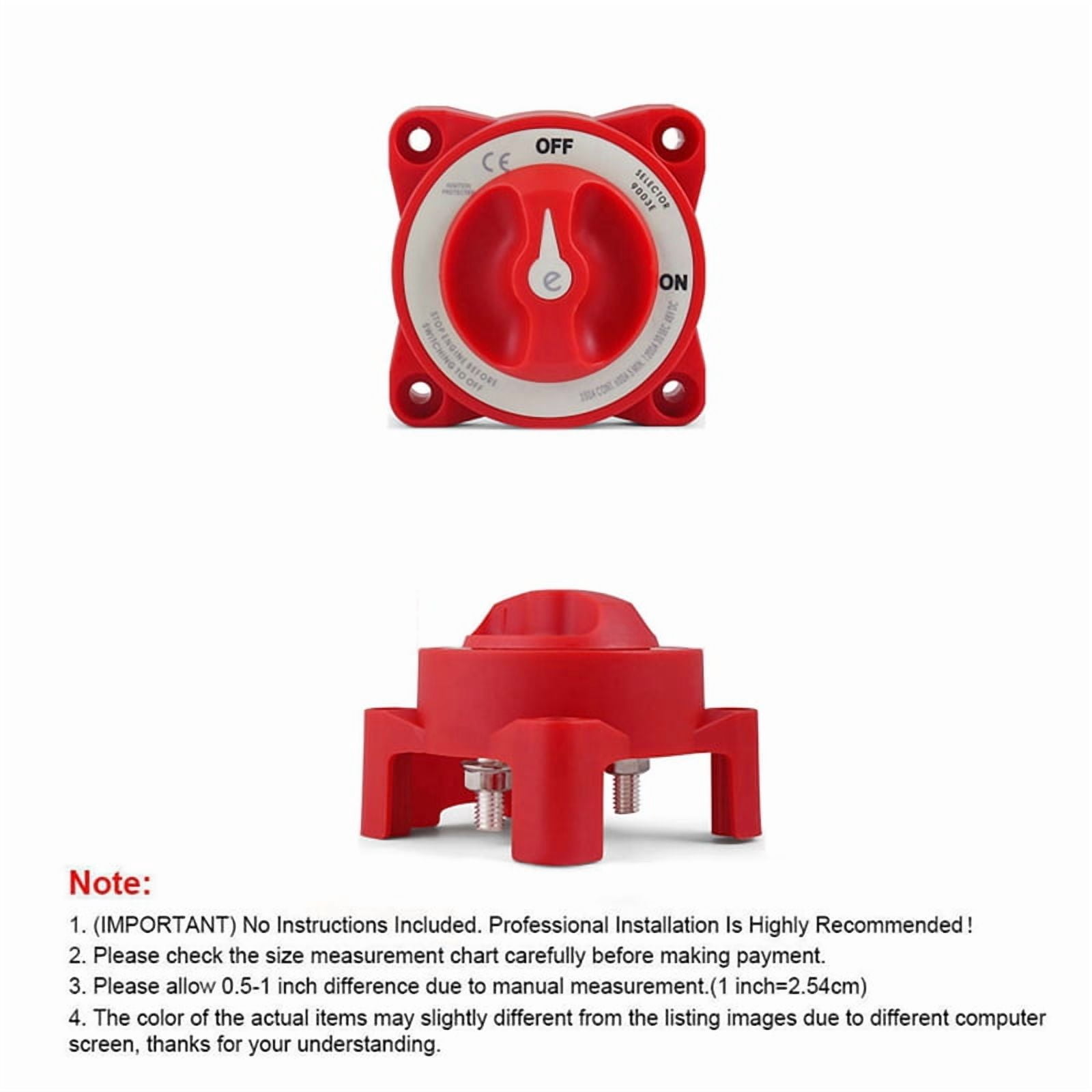 48V 350A Car Auto RV Marine Boat Single Circuit  Isolator Disconnect Rotary E Series Battery Switch Cut
