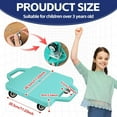 thumbnail image 2 of Sports Scooter Board with Handles Sitting Scooter Board Colored Plastic Casters Sport Floor Scooter Board Gym Indoor Outdoor Activities Play Equipment, 2 of 14
