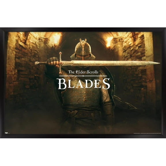 The Elder Scrolls: Blades - Key Art Wall Poster, 22.375" x 34" Framed
