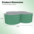 thumbnail image 4 of 2 Pack Galvanized Raised Garden Bed,Raised Beds-Coated Metal Planter Box with Floral Edge,Rust-Resistant Outdoor Garden Box for Vegetables, Flowers, Herbs,Green, 4 of 6