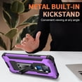 thumbnail image 6 of Moto G Play 2021 Case, Rosebono Hybrid Slim Colorful Armor Shockproof Impact Resistant Protective Cover Case With Kickstand For Moto G Play 2021 (Purple), 6 of 8