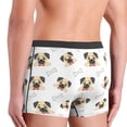 thumbnail image 4 of Men's Boxer Briefs, Funny French Bulldog Bones Soft Comfy Mens Underwear Boxer Briefs Breathable With Widen Waist, 4 of 7