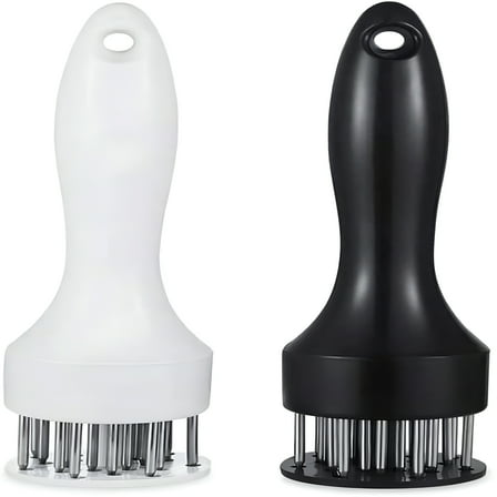 ACDANC 2 Pack Meat Tenderizer Tool Kitchen Gadgets Jacquard Meat Tenderizers with 21 Blades Stainless Steel Meat Tenderizer Needle for Tenderizing Beef