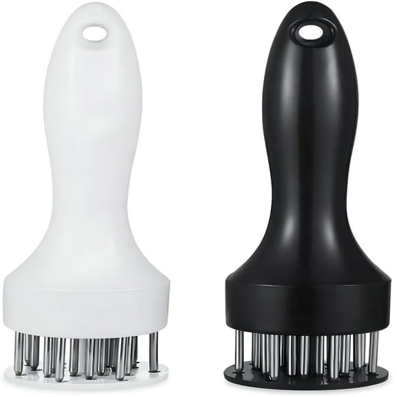 ACDANC 2 Pack Meat Tenderizer Tool Kitchen Gadgets Jacquard Meat Tenderizers with 21 Blades Stainless Steel Meat Tenderizer Needle for Tenderizing Beef