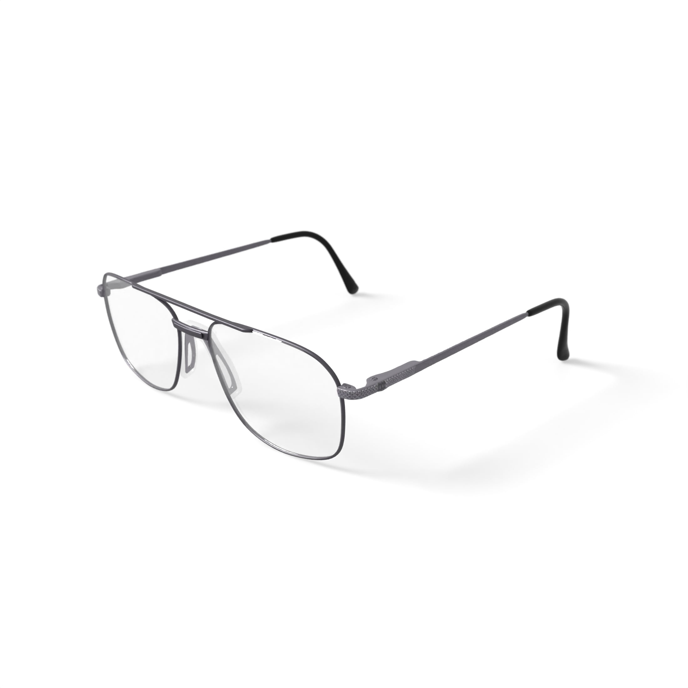 Stetson Men's ST178 Square Prescription Eyeglasses with Case, Gunmetal