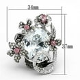 thumbnail image 2 of Brass Ring AAA GRD CZ Multi LOA877 for Women Style Rhodium, 2 of 2
