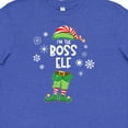 thumbnail image 4 of Inktastic Funny Christmas I'm the Boss Elf with Shoes and Hat Youth T-Shirt, 4 of 5