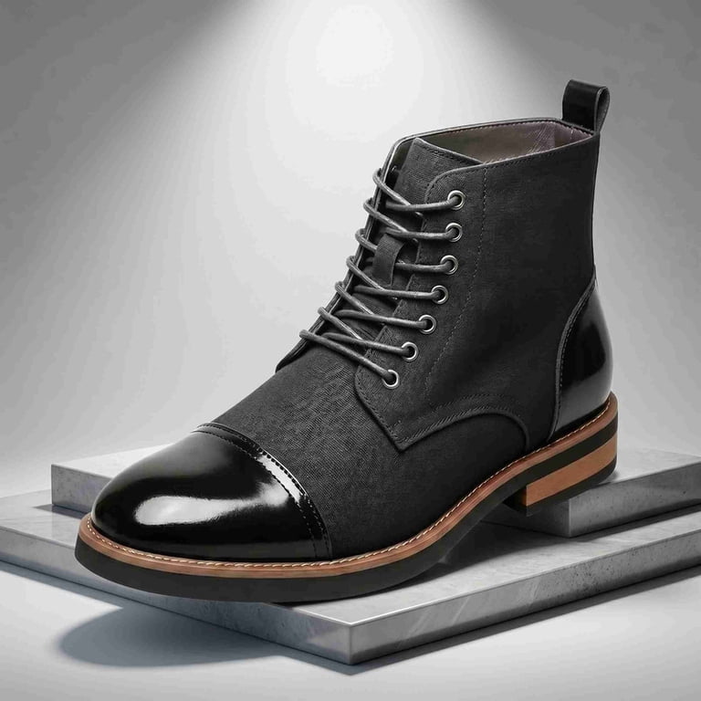 business casual dress boots Amazon.com | XBTEVUDAK Mens Chelsea Work Boots Zippered Casual Business  Dress High top Boots Ankle Dress Boots Men's Oxford Boots