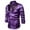 Purple, variant on Men's Shiny Metallic Long Sleeve Slim Fit Button Down Shirts for Club Rock Hip Hop Disco Party Cosplay Nightclub Christmas Dress Shirts