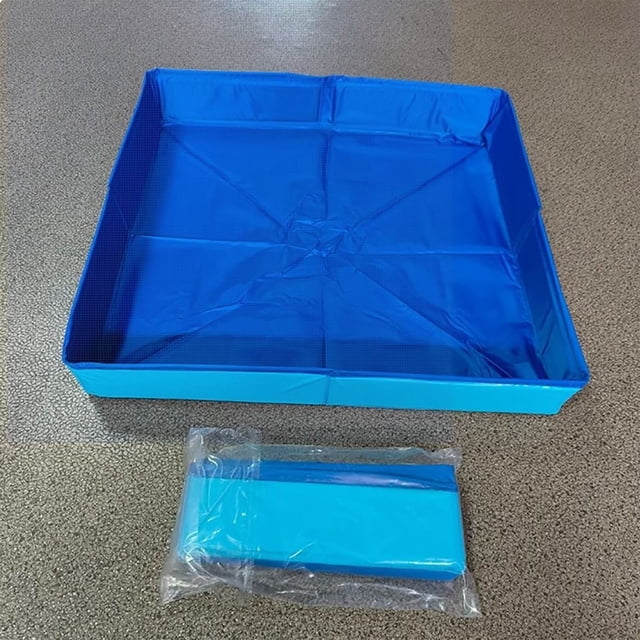 Foldable Square Pet Pool Bath Tub For Dogs And Cats Indoor Outdoor Portable PVC Pet Bathing Tub Swimming Pool
