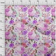 thumbnail image 3 of oneOone Polyester Spandex Purple Fabric Floral Fabric For Sewing Printed Craft Fabric By The Yard 56 Inch Wide, 3 of 4
