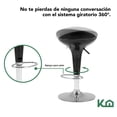 thumbnail image 4 of Banco Alto De Barra Set 4 Pzs Giratorio Altura Ajustable Bar negro, 4 of 7