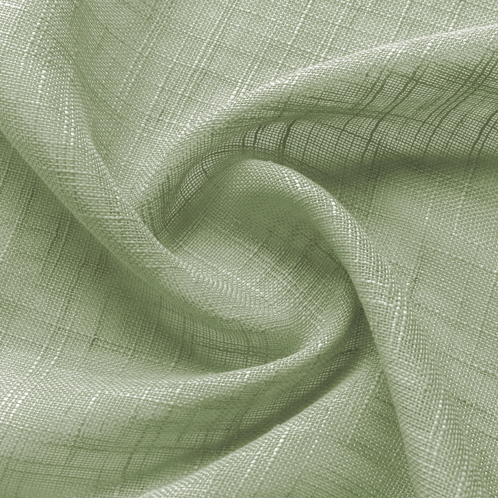 Lapalife 2 Panels Short Sheer Curtains, Rod Pocket Farmhouse Kitchen Curtains Cafe Curtains for Small Windows, Short Sheer Tier Curtains for Kitchen, Cafe, 25"x 25", Sage Green