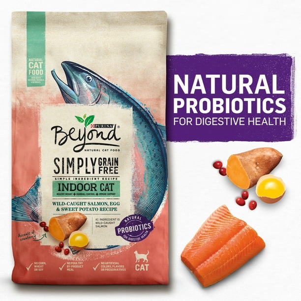 Purina Beyond Simply Grain Free Indoor Wild Caught Salmon Egg Sweet Potato Recipe Adult Premium Dry Cat Food Target