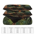 thumbnail image 2 of 3 Pcs Soft Bedding Set, Includes 1 Duvet Cover with Zipper And 2 Pillow,Shams Oil Rooster Queen(90"×90"), 2 of 8