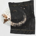 thumbnail image 3 of JUNZAN Waterproof Pet Blanket Dog Blankets, Abstract Starry Sky Moon Pattern Printing Super Soft Warm,Urine Proof Washable Pet Blanket, 3 of 5