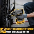 thumbnail image 3 of Llave de Impacto Neareen 900 Ft-lbs Sin Escobillas 20V MAX Solo Herramienta, 3 of 7
