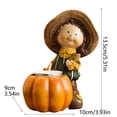 thumbnail image 2 of Desktop Ornament Resin Stylish Unique Desk Piece for Home Workspace All Occasions Garden Girl Design Decorative Halloween Autumn, 2 of 4