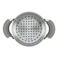 thumbnail image 4 of Rachael Ray Classic Brights Hard Enamel 3 Quart Nonstick Saucepot and Steamer Insert Set with Lid, Sea Salt Gray, 4 of 9