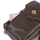 thumbnail image 5 of Riñonera Retro para Hombre Bolso Cruzado Cuero Bolso Deportivo Diario para Hombre (café Profundo), 5 of 9