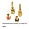 thumbnail image 3 of Scienceny Conector de cable de altavoz chapado en oro de 4mm, adaptador de enchufe de receptor de Audio Universal para doméstico, 12 Uds. Vehículos, repuestos y accesorios Mis, 3 of 6