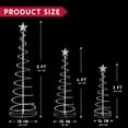 thumbnail image 5 of Joyfy 3 Pack Spiral Tree Christmas Decoration Outdoor,218 LED Christmas Tree Light Decorations,Christmas Yard Light with Stakes Decorations Outdoor Holiday Decor, 5 of 11