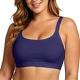 thumbnail image 2 of Bikini Tops for Women Color Block Adjustable Strap Plus Size Swimsuit Top Bathing Suit Tops, 2 of 7