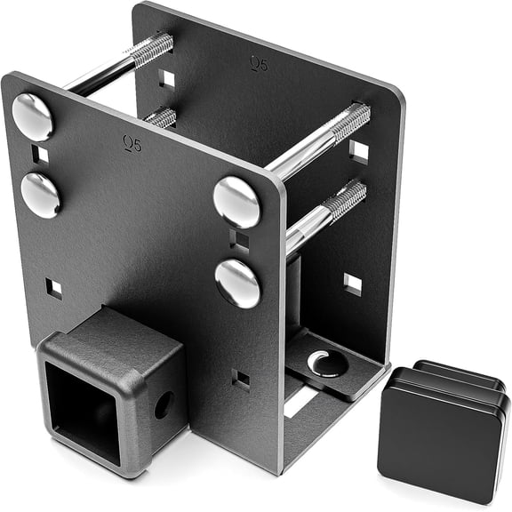 RV Bumper 2" Trailer Hitch Receiver Fits 2 inch to 4 inch Rear Bumper Beams, 3500 LBS Capacity  Tow Towing Hitch  Openning for Cargo Carrier  Racks Ball Mounts RV  Carrier