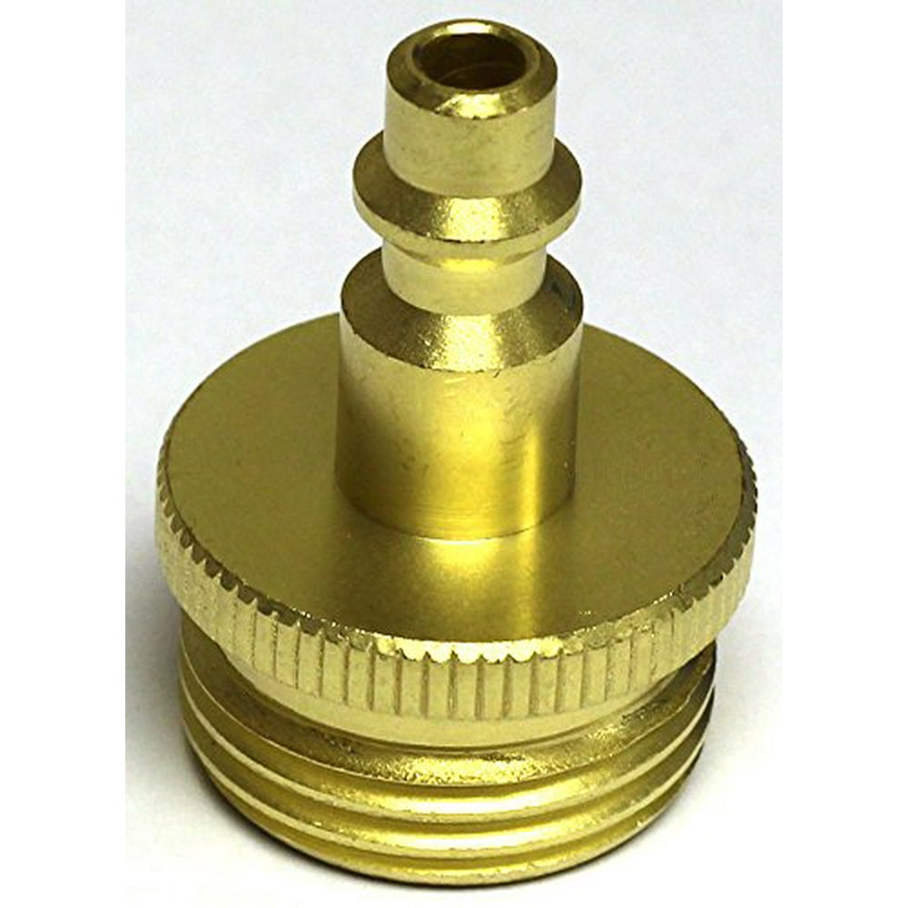 Winterize RV Air Compressor Quickconnect Plug to Male Garden Faucet